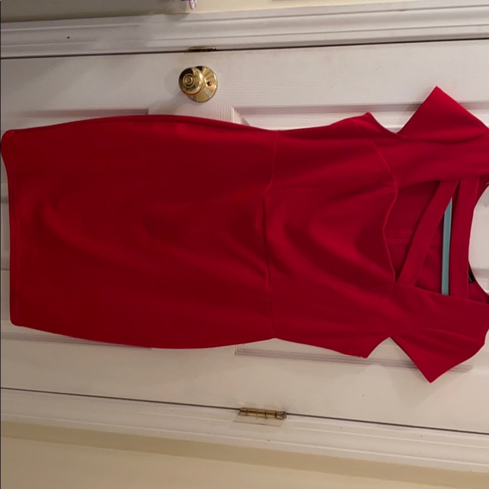 Red Midi Length Dress